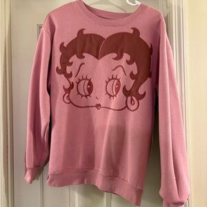 Pink Betty Boop Sweatshirt